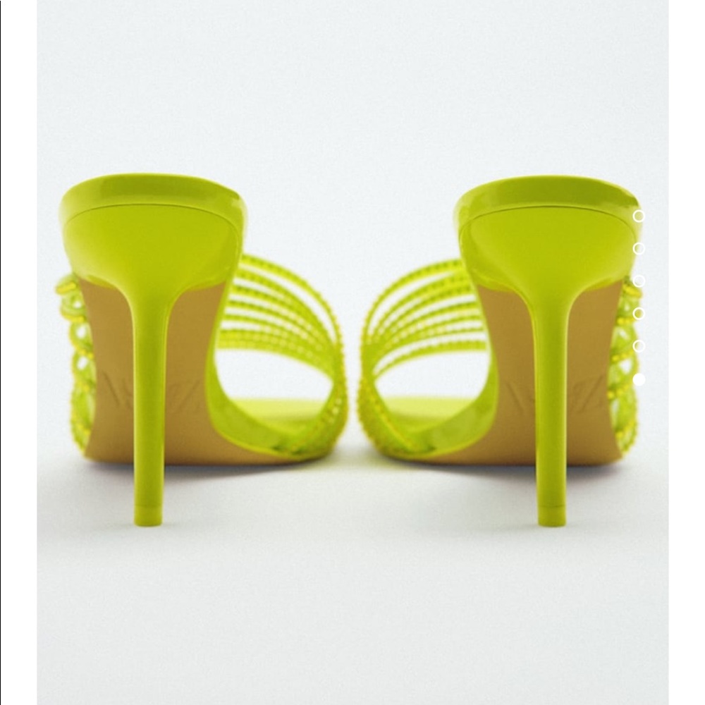 Zara neon yellow heels - Picture 2 of 5